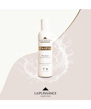 Keratin Shampoo for Dry Damaged Hair | Moisturizing Anti Frizz Shampoo for Color Treated Hair | Shine & Strength 10 fl oz - Buy Online on GoSupps.com