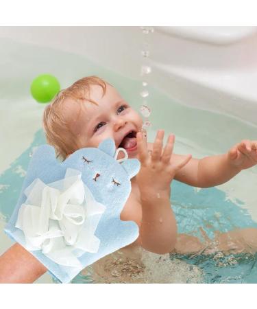 Kid Bath Sponge Bath Scrubber Body Wash Towel | Comfortable Kid's Bath Towel Sponge Children's Body Wash Sponge for Gentle Cleansing Blue - Buy Online on GoSupps.com
