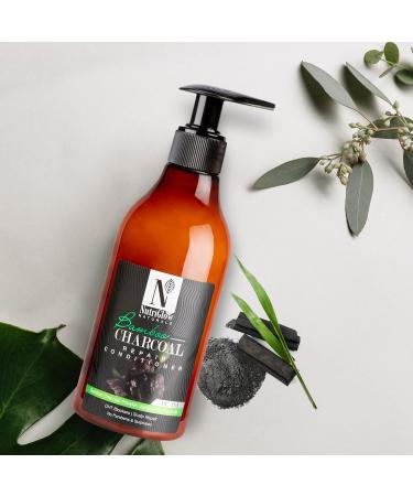 NUTRIGLOW Bamboo Charcoal Conditioner - Shiny Voluminous Hair | Paraben & Sulfate Free 300ml - Buy Online on GoSupps.com