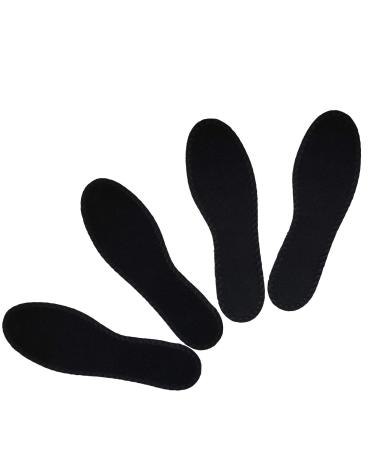 Happystep Terry Insoles  Barefoot Shoe Inserts  Washable and Reusable  2 Pairs of Black (Women Size 8) Women Women Size 8 Black - Buy Online on GoSupps.com