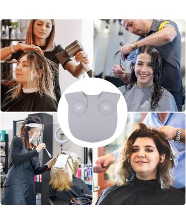 Hair Dye Collar | Silicone Cap for Barber Shop and Salon | Comfortable Hair Beauty Products Styling Capes for Women Children Elderly Teenagers Ngumms Gray - Buy Online on GoSupps.com