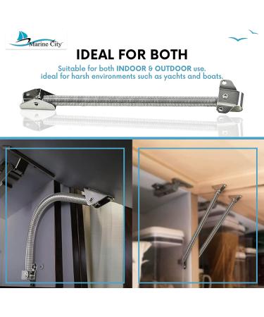 MARINE CITY 304 Stainless Steel Hatch Holder Adjuster for Yachts, Campers, Hatches, Doors - 8-7/16 Inches - Pack of 1 - Buy Online on GoSupps.com