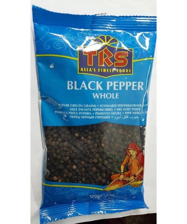 TRS Whole Black Pepper 100g Pack - Premium Black Peppercorns - Buy Online on GoSupps.com
