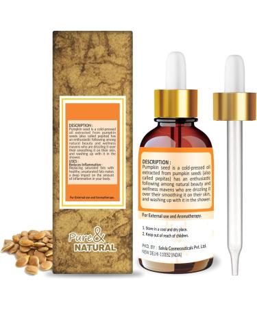 Crysalis Pumpkin Seed (Cucurbita) Oil |100% Pure & Natural Undiluted Essential Oil Organic Standard| Boost Hair Care for Eyelashes Eyebrows & Hair. |Aromatherapy Oil| 50Ml with Dropper Pumpkin Seed 50 ml (Pack of 1) - Buy Online on GoSupps.com