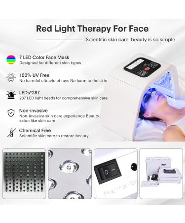 Red Light Therapy Face Mask - 7 Color LED Spa Equipment | International Shipping - Buy Online on GoSupps.com