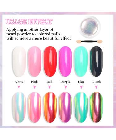 LFCFBH Pearl Chrome Nail Powder Shiny Chrome Nail Powder for Nail Art Decoration - Buy Online on GoSupps.com