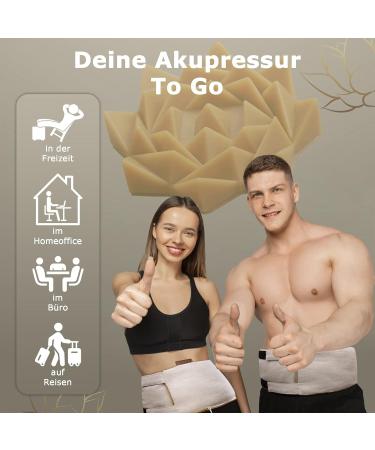 Glanzpieces Berlin Health Collection - Adjustable Acupressure Lumbar Belt for Back Pain Relief - Sustainable & Effective Solution - Buy Online on GoSupps.com