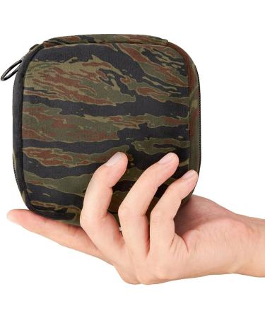 Camouflage Pattern Menstrual Cup Pouch & Sanitary Napkin Storage Bag - Large Capacity Travel Organizer - Buy Online on GoSupps.com