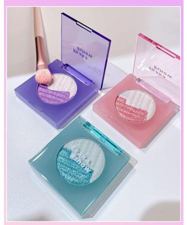 Purple Glitter Eyeshadow Palette: Multichrome Metallic Shimmer - High-Pigmented, Long-Lasting Holographic Duochrome Highlighter - Korean Eye Makeup | S10 - Buy Online on GoSupps.com