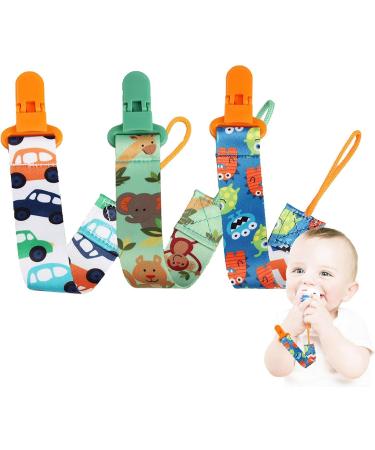 Fulenyi Pacifier Holder Clip - Fabric Pacifier Clamps | Libs Schnuller Clip for Boys & Girls - Secure Durable & Stylish Baby Accessory - Buy Online on GoSupps.com