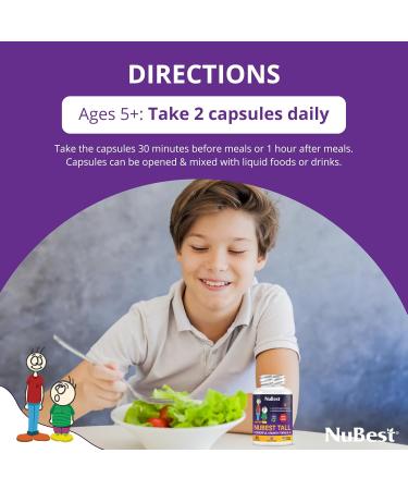 NuBest Bundle Bone Growth - Brain Growth: Omega 3 Gummies Tall New Look for Kids & Teens with Calcium Collagen Herbs Omega 3 Flaxseed Oil - Buy Online on GoSupps.com