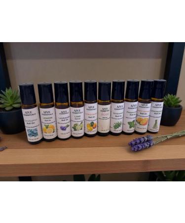 AIYE Essentials Peppermint Essential Oil Roll On 100% Pure 0.34 oz/10ml Natural Calming and Relaxation Formula - Buy Online on GoSupps.com