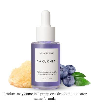 Bakuchiol Face Serum - Organic Retinol Alternative with Collagen & Peptides | Anti-Aging for Fine Lines Wrinkles & Dark Circles - Buy Online on GoSupps.com
