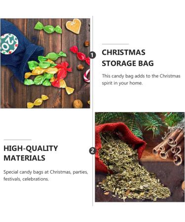 KONTONTY 1 Set Christmas Bag Candy Bags Christmas Advent Calendar Storage Pouch Drawstring Storage Bags - Buy Online on GoSupps.com