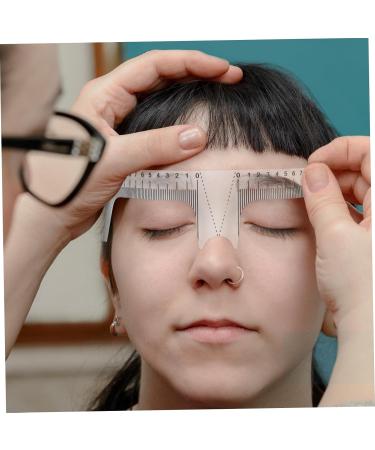 FRCOLOR 10pcs Eyebrow Design Ruler Clear Stickers Disposable Eyebrow Ruler Sticker Eyebrow Positioning Tool - Buy Online on GoSupps.com