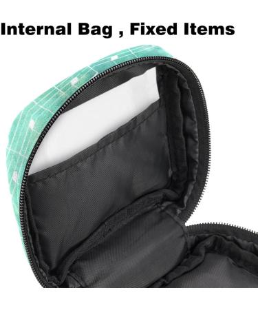 Buy Muooum Menstrual Polster Zipper Bag for Women - Green Tie Dye Musical Notes | Stylish & Functional Tampon Organizer - Buy Online on GoSupps.com