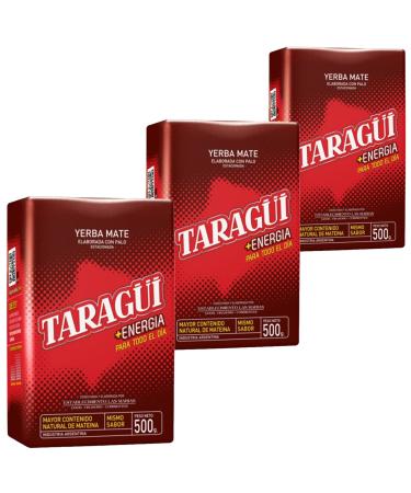 Taragui Yerba Mate Tea Energy 1.5 kg (500g x 3) |Mate tea from Argentina - the ripening period is 12 months |Detox and energy drink