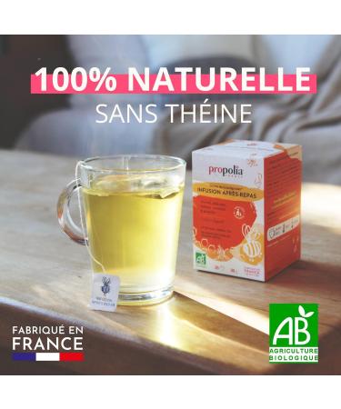 PROPOLIA - Bio - Infusion Apr s-repas - Digestion et limination - Propolis Fenouil Anis Vert M lisse et Verveine - Compl ment alimentaire - Fabriqu e en France - 20 Sachets - Buy Online on GoSupps.com
