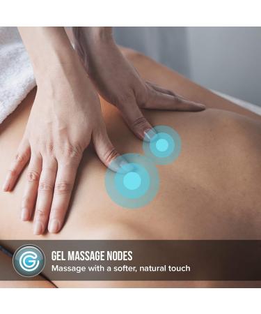 Rechargeable House of Marley HoMedics Shiatsu Gel Massage Pillows - Deep Tissue Versatile with Heat Function - International Shipping - Buy Online on GoSupps.com