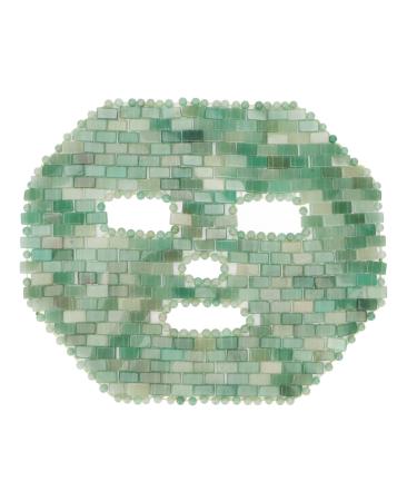 Face Eye Mask Jadestone Facial Cover Face Massage Jadestone Facial Sleeping Cover for Spa Dark Circles (Fuchsite Quartzite)