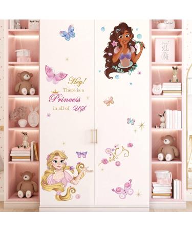 Wondever Princess Wall Stickers Quotes - Peel and Stick Butterfly Wall Decals for Girls Bedroom and Nursery - Buy Online on GoSupps.com