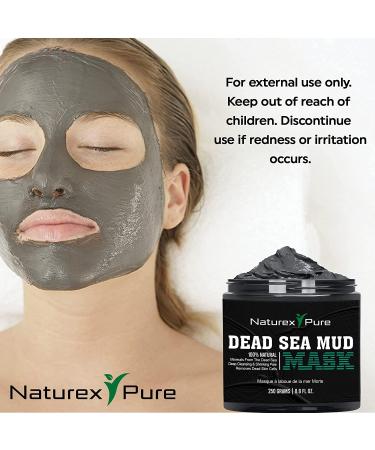 Dead Sea Mud Mask - All-Natural Face Mask for Blackheads Acne & Hyperpigmentation - 8.8fl oz - Luxurious Skincare for Women & Men - Buy Online on GoSupps.com