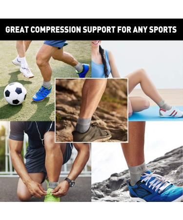 AVIDDA Plantar Fasciitis Compression Socks for Arthritis Pain Relief - Grey, Size L - Buy Online on GoSupps.com