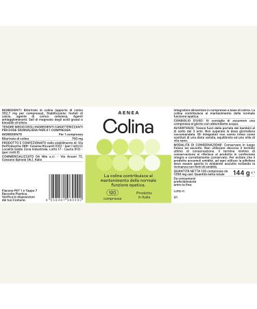 Choline Bitartrate 120 tabs High dosage (1200 mg) 4 month supply - Purifying action - Maintains normal liver function - Buy Online on GoSupps.com