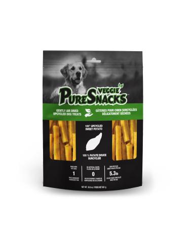 PureSnacks Sweet Potato Jerky Dog Treats 1 Ingredient Made in Thailand 30oz