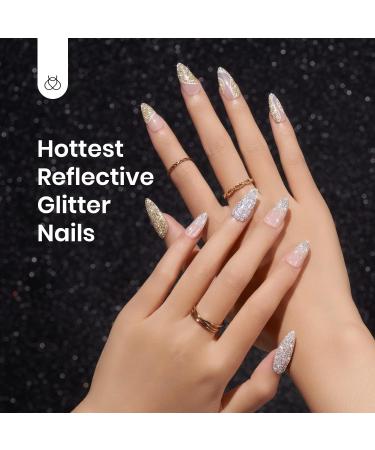 Beetles Reflective Glitter Gel Nail Polish Kit - 6 Holographic Colors for Sparkling Manicures - Buy Online on GoSupps.com