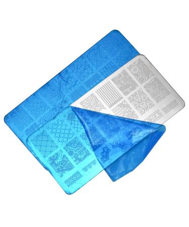 NATUCE Art Nail Stamp Set - 13 PCs DIY Nail Stamping Plates & Stencils for Manicure | Perfect for Women & Girls - Buy Online on GoSupps.com