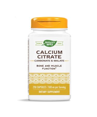 Nature's Way Calcium Citrate 500 mg 250 Capsules