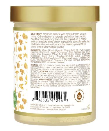 African Pride Moisture Miracle Curl Defining Hair Gel 18 oz - Hydrate, Control Frizz for Natural Curls - Buy Online on GoSupps.com