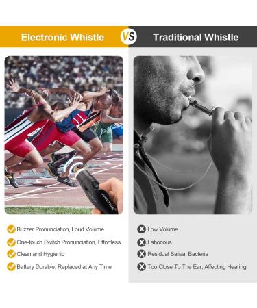 3 Pack Handheld Electronic Whistles with Lanyard - High Volume Outdoor Sport Whistle for Coaches, Referees, P.E. Teacher - Buy Online on GoSupps.com
