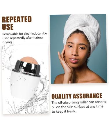 WOFASHPURET 1pc Facial Oil Absorbing Ball Face Cleaning Makeup Gadgets Face Makeup Oil- Absorbing Roller Make up Kit Ice Face Roller Skin Care Beauty Instrument The Face White Volcanic Mud White 5x2.8cm - Buy Online on GoSupps.com