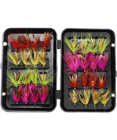 Emiif Fly Fishing Flies Set - 32PCS Dry/Wet Nymphs & Ants for Bass Trout Salmon - Premium Quality International Shipping - Buy Online on GoSupps.com