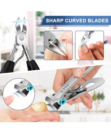Heavy Duty Toenail Clippers for Seniors | Professional Extra Large Nail Clippers for Thick Nails - Wide Opening & Durable - Buy Online on GoSupps.com