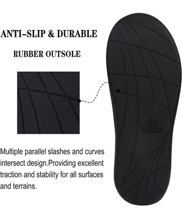 ADAX Men's Orthotic Plantar Fasciitis Slippers - High Arch Support, Pain Relief House Shoes for Heel & Flat Feet - Dark Grey (11-11.5) - Buy Online on GoSupps.com