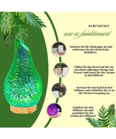 RECALMA 3D Aroma Diffuser - Color-Changing LED BPA-Free Humidifier for Home Office Spa & Yoga - Buy Online on GoSupps.com