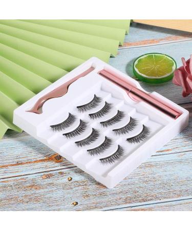 Magnetic False Eyelashes with Liquid Eyeliner and Tweezers Set - Reusable Eyelash Extension Kit (#035) - Buy Online on GoSupps.com