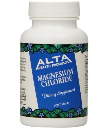 Alta Health Magnesium Chloride Tablets 100 Count Unflavor 100 Count (Pack of 1)