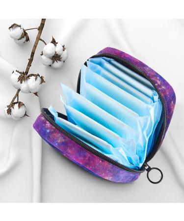 Galaxy Space Sanitary Napkin Bag - Portable Menstrual Cup Pocket with Zipper for Teens & Women - Eco-Friendly & Stylish - Buy Online on GoSupps.com
