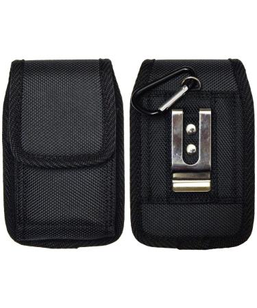Classic Carry Pouch case with Belt Clip for Freestyle Libre/Freestyle Libre 2 (Continuous Glucose Monitor) (Black/VERTICAL2)
