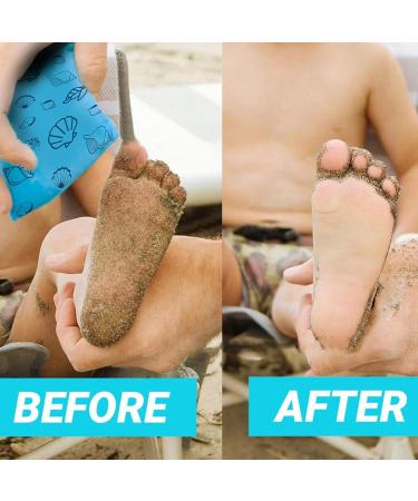 Beach Sand Remover Bag | Cotton Sand Remover for Beach | Pure Roller Cloth Sand Brush for Beach Talc-Freely | Beach Powder Sand Removing for Beach Vacation Camping Oceans - Buy Online on GoSupps.com