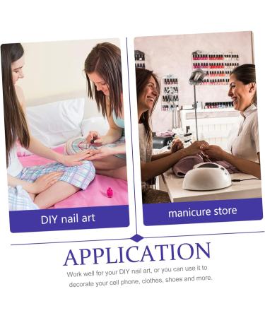 minkissy Nail Art Crystal Cup Glass Jars Cosmetics Crystal Glass Jar Nail Art Glass Jar Lipstick Glass Jar Cream Glass Jar Nail Polish Glass Cup Nail Art Glass Container Hand Model Manicure 6.5x8cm Blue - Buy Online on GoSupps.com