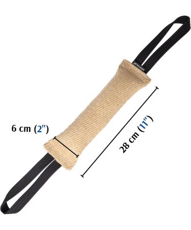 Buy Dingo Gear Jute Bite Sausage with 2 Holders - 28x6 cm | IGP IPO Training Toy for Dog Retrievers - International Shipping Available - Buy Online on GoSupps.com