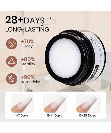  SUPWEE 3D Nail Gel - 14g - Non-Adhesive Solid Builder Gel - With Nail Brush - Embossed Pattern - Salon Hard - DIY at Home - White - Buy Online on GoSupps.com