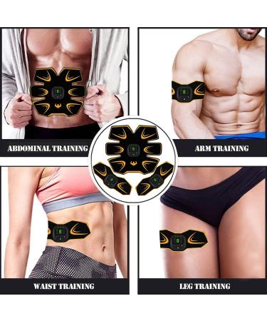 Lemeng EMS Abdominal Muscle Trainer - USB Rechargeable LCD Stimulation Device | Enhance Your Core Fitness - Buy Online on GoSupps.com