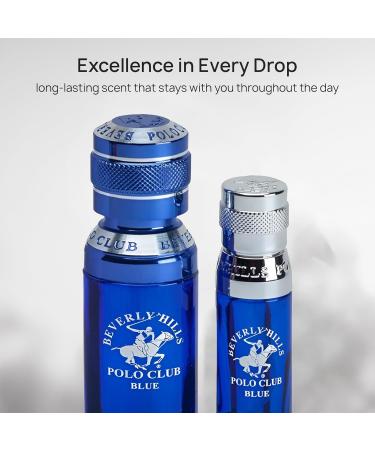 Beverly Hills Polo Club BHPC Men's Eau De Toilette Bonus Pack featuring 1.7 oz EDT + Bonus 0.5 oz EDT (Blue) - Buy Online on GoSupps.com