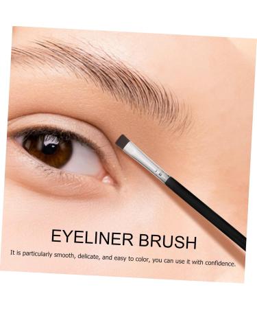 BELLIFFY 6pcs Flat Eyebrow Brush Eye Tool Brush Eyeliner Concealer Brush Makeup Tool Black Artificial Fiber - Buy Online on GoSupps.com